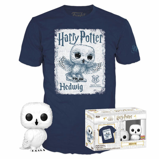 Set figure POP &amp; Tee Harry Potter Hedwig