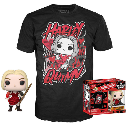 Set figure POP &amp; Tee DC Comics Escuadron Suicida Harley Quinn