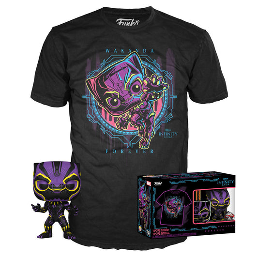 Set figure POP &amp; Tee Marvel Wakanda Forever Black Panther Exclusive