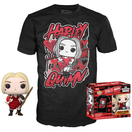 Set figure POP &amp; Tee DC Comics Escuadron Suicida Harley Quinn