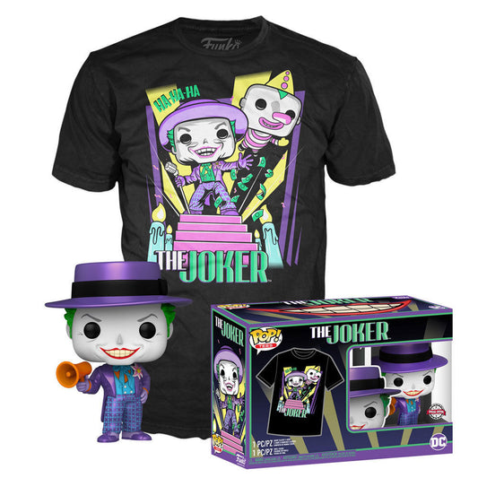 Set figure POP &amp; Tee DC Comics Batman The Joker