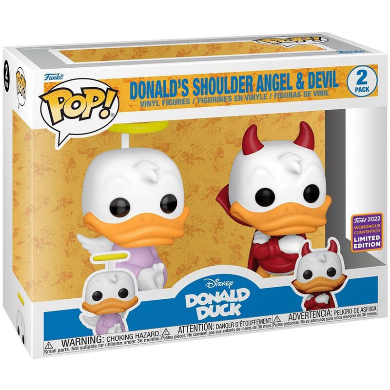 POP pack 2 Disney Donald Duck - Donald Angel &amp; Devil Exclusive