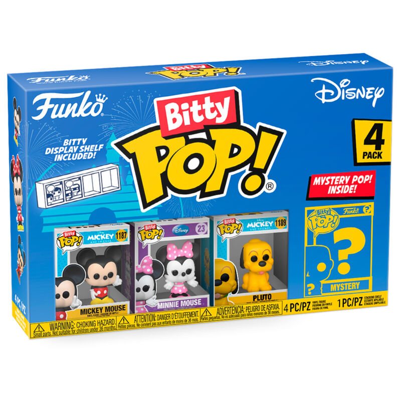 Blister 4 Bitty POP Disney Mickey figures
