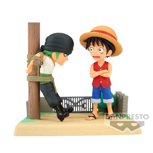 One Piece Log Stories Monkey D Luffy &amp; Roronoa Zoro figure 7cm