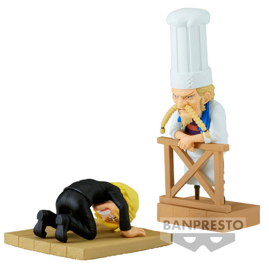 One Piece WCF Log Series Sanji &amp; Zeff 2 world collectible figure 8cm