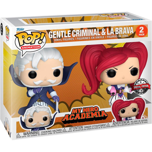 POP pack 2 figures My Hero Academia Gentle Criminal &amp; La Brava Exclusive