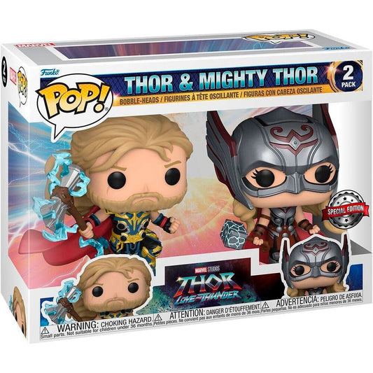 POP pack 2 figures Marvel Thor Love and Thunder Thor &amp; Mighty Thor Exclusive