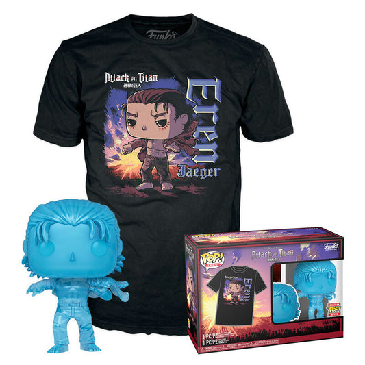 Set figure POP &amp; Tee Attack on Titan Eren Exclusive