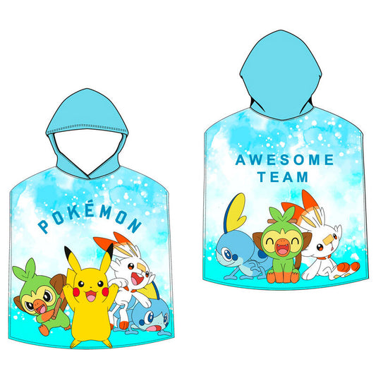 Pokemon microfiber poncho towel