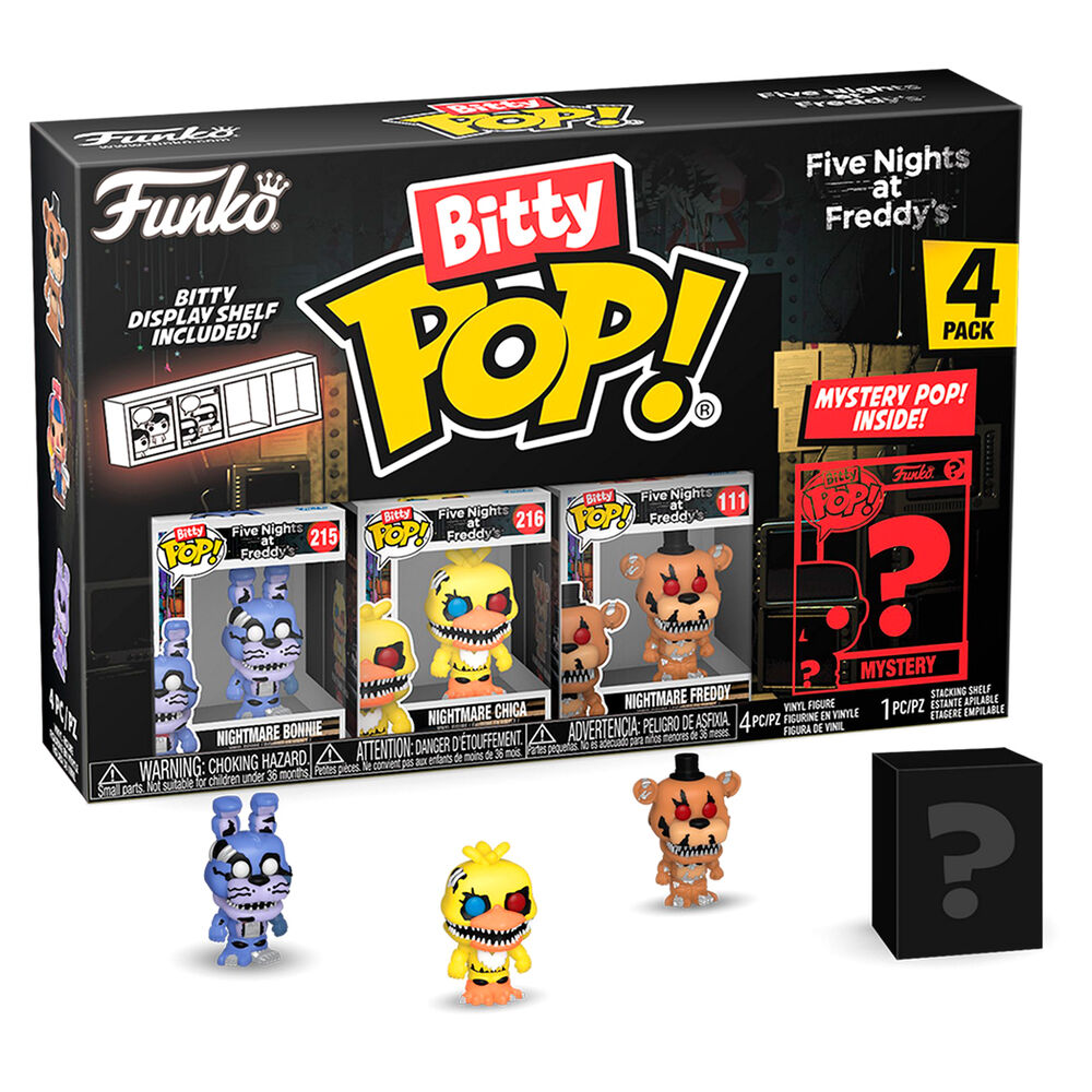 Blister 4 figures Bitty POP Five Nights at Freddy's Nightmare Bonnie
