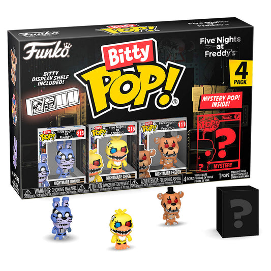Blister 4 figures Bitty POP Five Nights at Freddy's Nightmare Bonnie