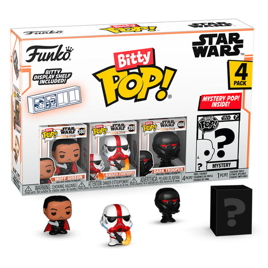 Blister 4 figures Bitty POP Star Wars Mandalorian Moff Gideon?