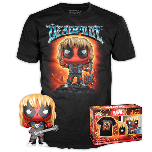 Set figure POP &amp; Tee Marvel Deadpool Heavy Metal