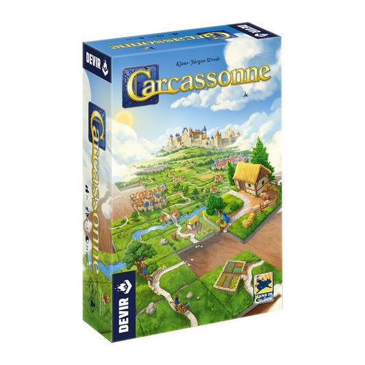 Jogo de tabuleiro Carcassonne, caixa em 3D