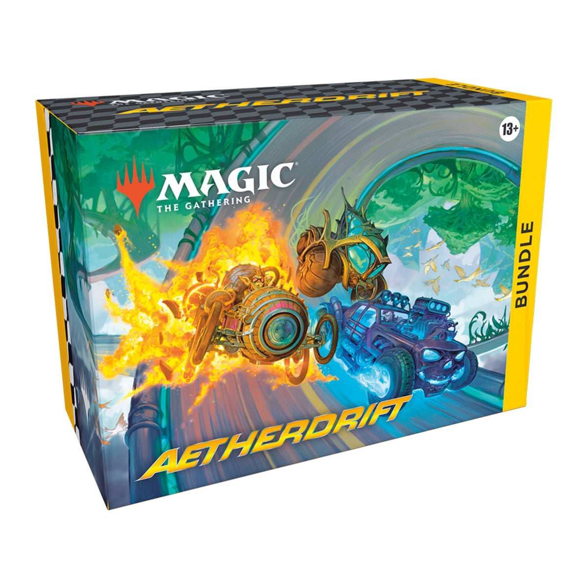 Magic: The Gathering Aetherdrift Bundle em inglês, caixa vista pela direita