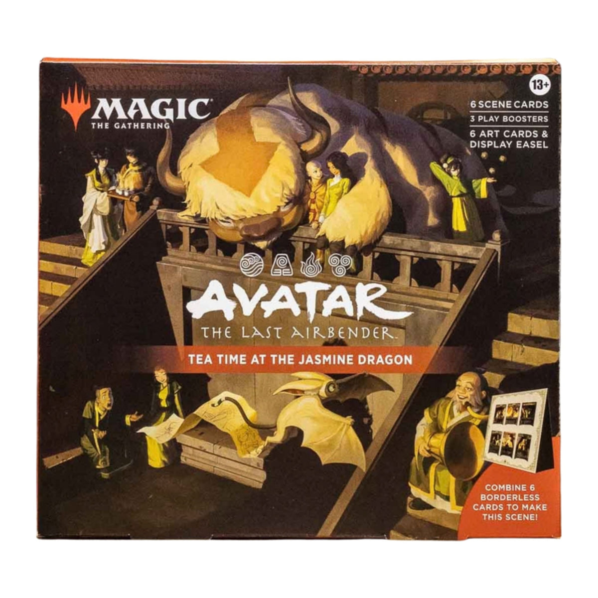 Magic: The Gathering Avatar: The Last Airbender Scene Box em inglês, cena Tea Time at the Jasmine Dragon
