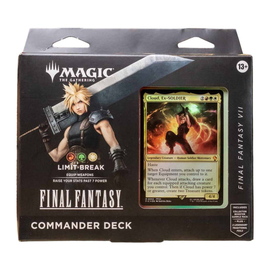 Magic: The Gathering Final Fantasy Commander Deck em inglês, deck Limit Break (FFVII)