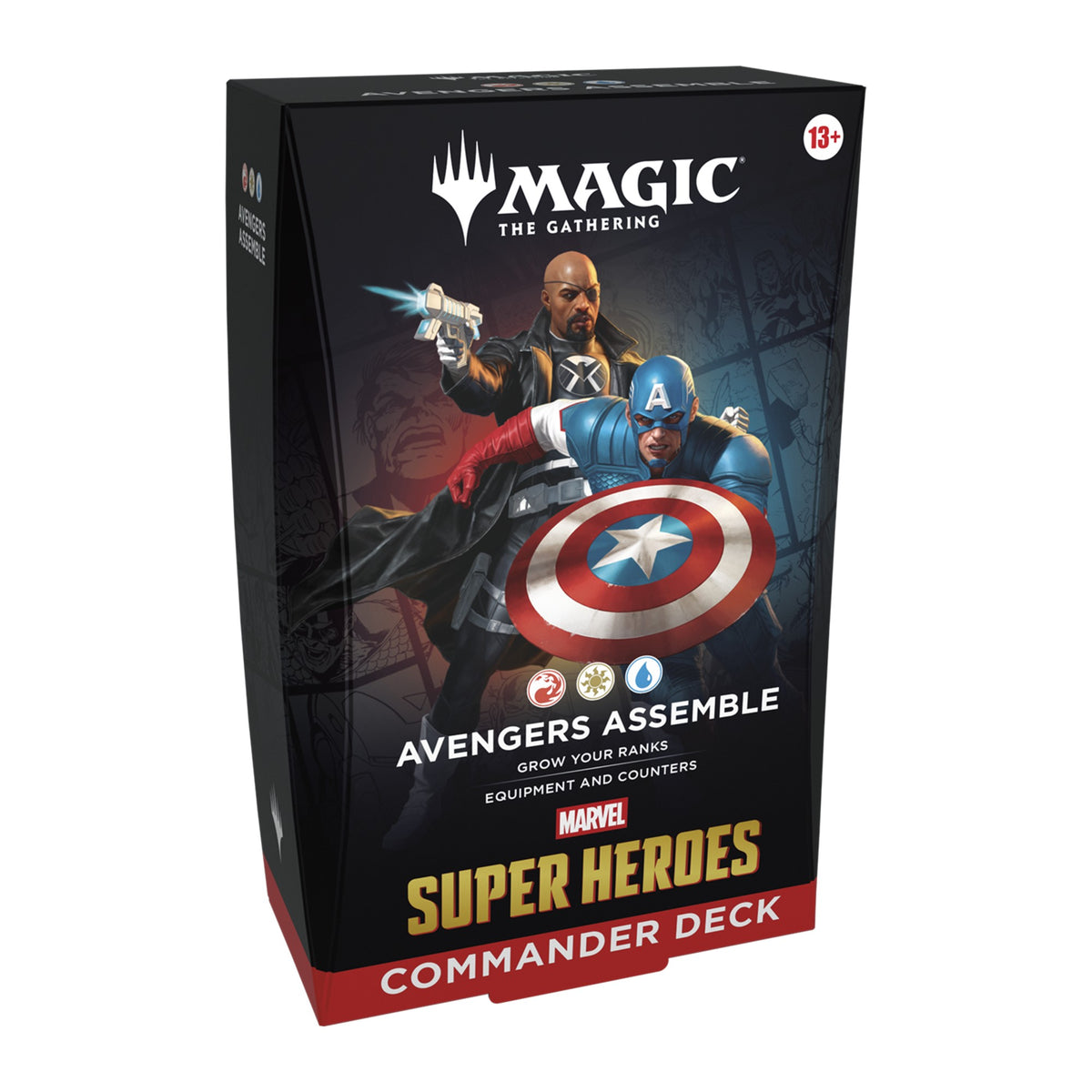 Magic: The Gathering Marvel Super Heroes Commander Deck em inglês, deck Avengers Assemble