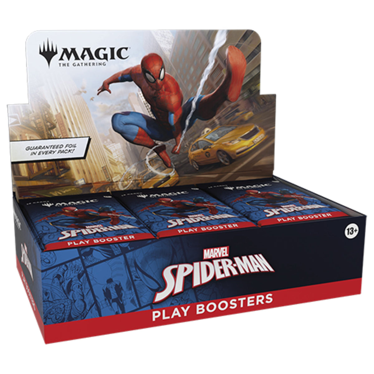 Magic: The Gathering Marvel's Spider-Man Play Booster Display em inglês, caixa de 30 boosters
