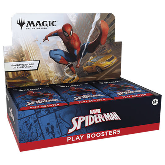 Magic: The Gathering Marvel's Spider-Man Play Booster Display em inglês, caixa de 30 boosters