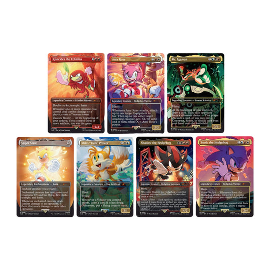 Magic: The Gathering Secret Lair x Sonic: Friends & Foes em inglês