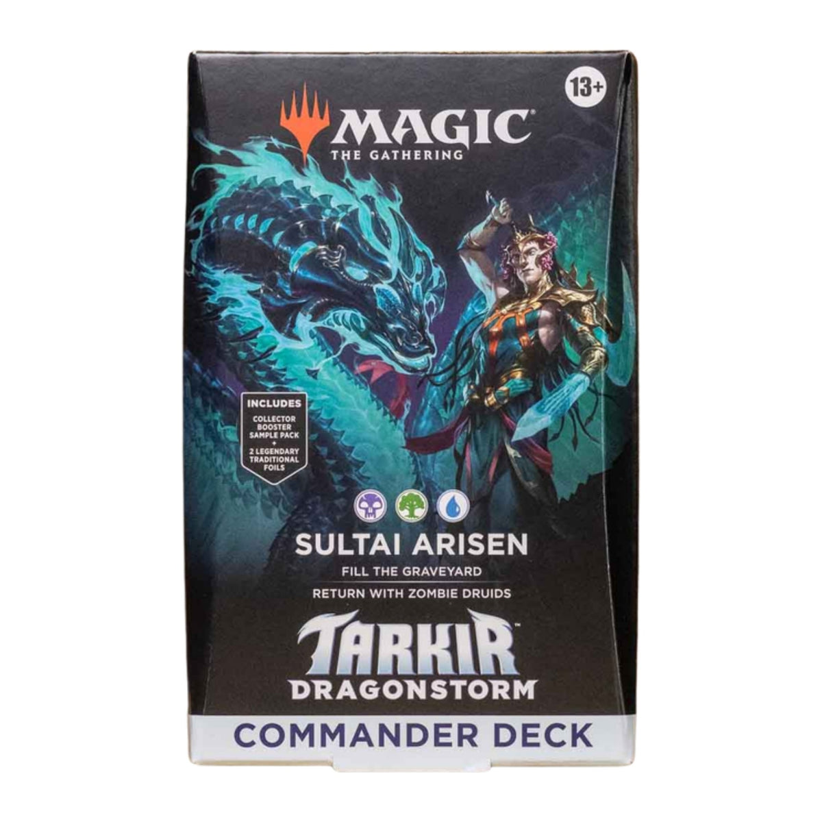 Magic: The Gathering Tarkir: Dragonstorm Commander Deck em inglês, deck Sultai Arisen