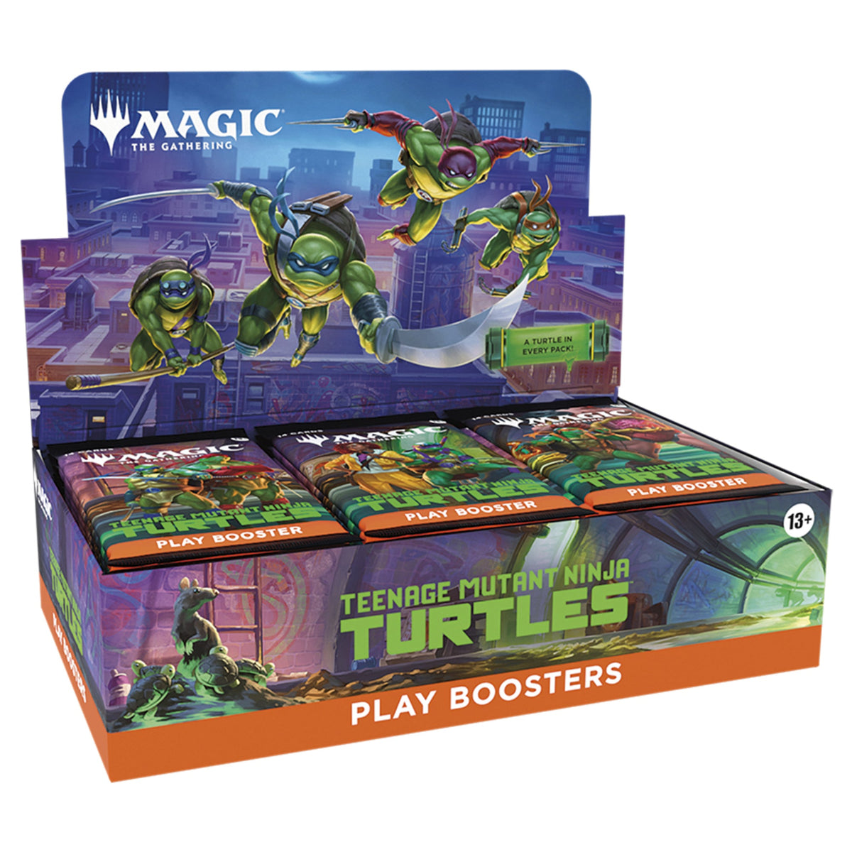Magic: The Gathering Teenage Mutant Ninja Turtles Play Booster Display em inglês, caixa de 30 boosters