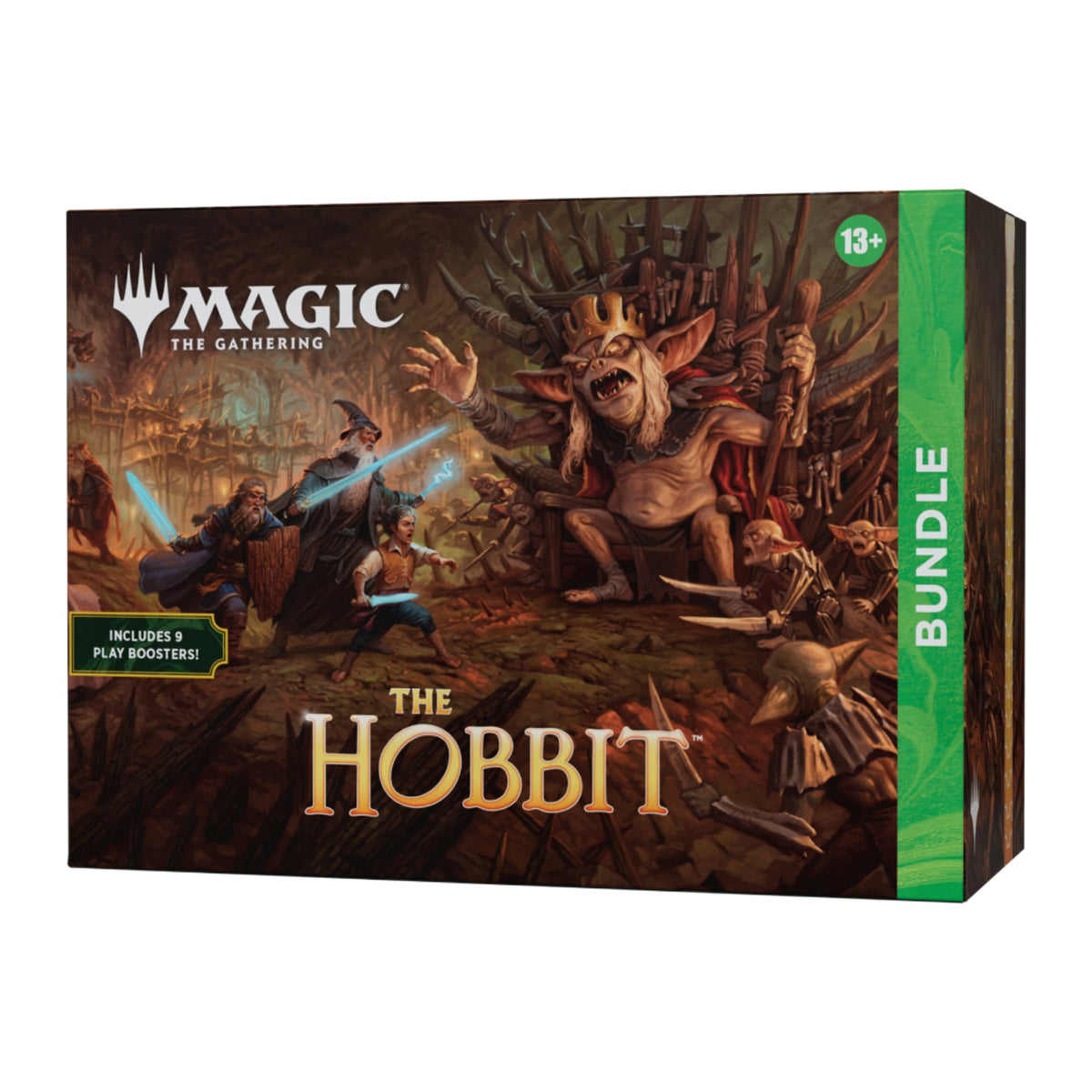 Magic: The Gathering The Hobbit Bundle em inglês, caixa vista pela esquerda