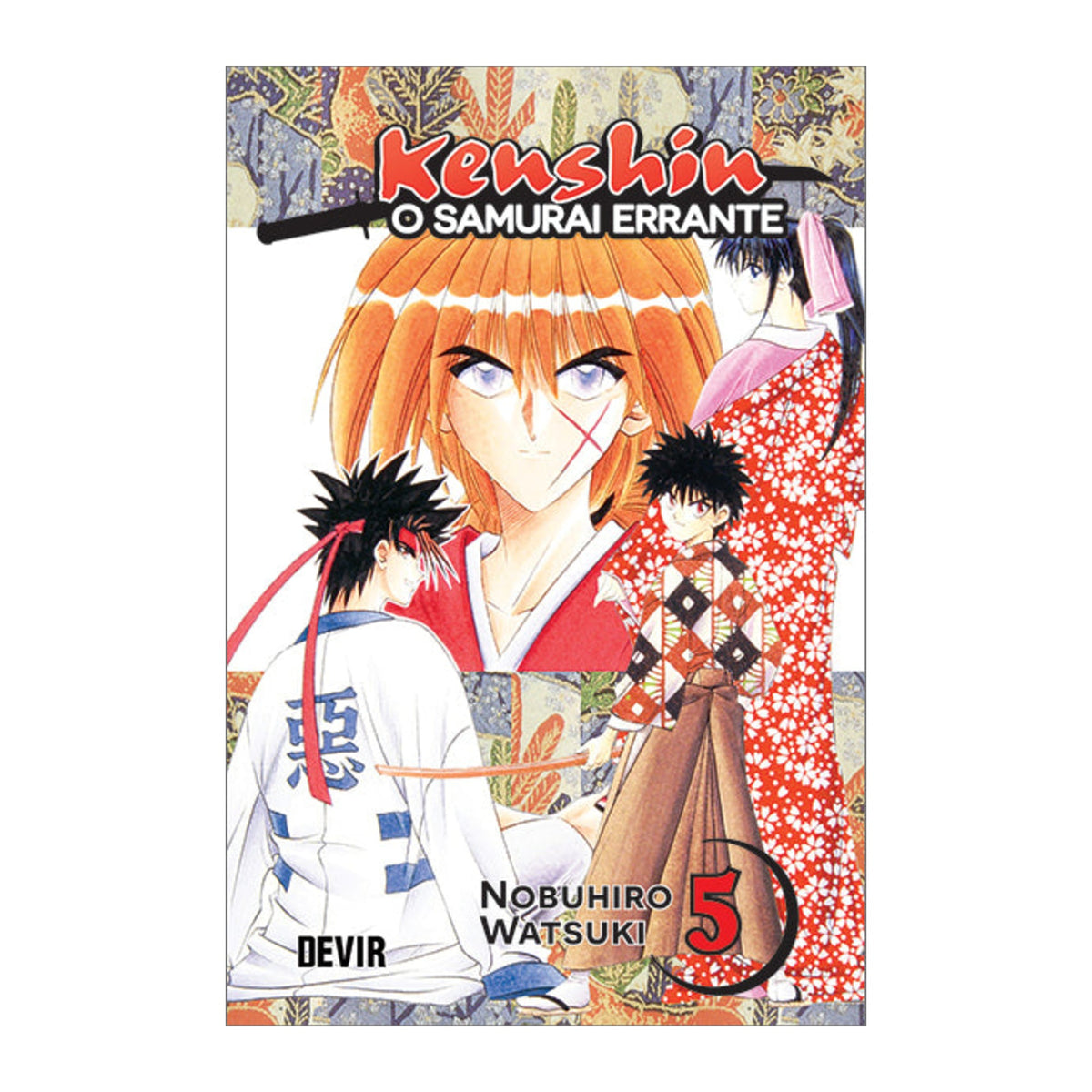 Capa do manga Kenshin O Samurai Errante volume 05, edição em português