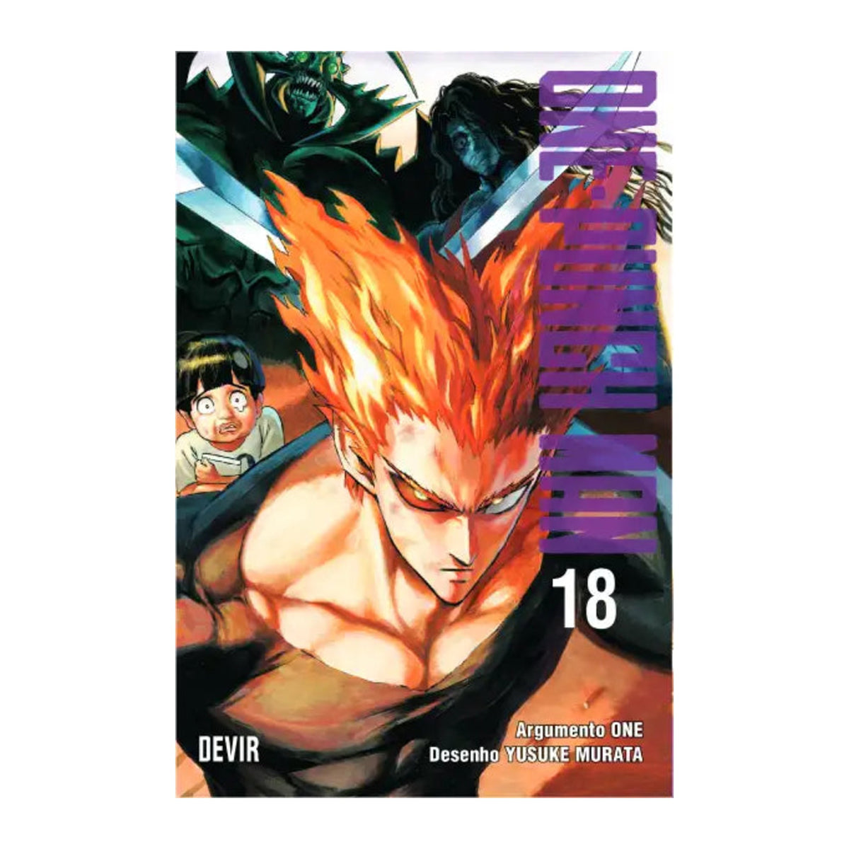 Capa do manga One-Punch Man volume 18, edição em português