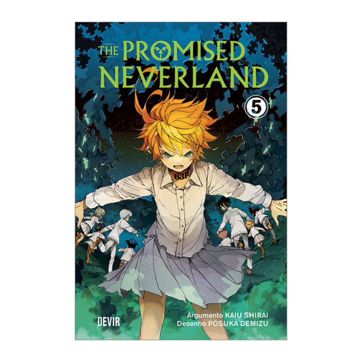 Capa do manga The Promised Neverland volume 05, edição em português