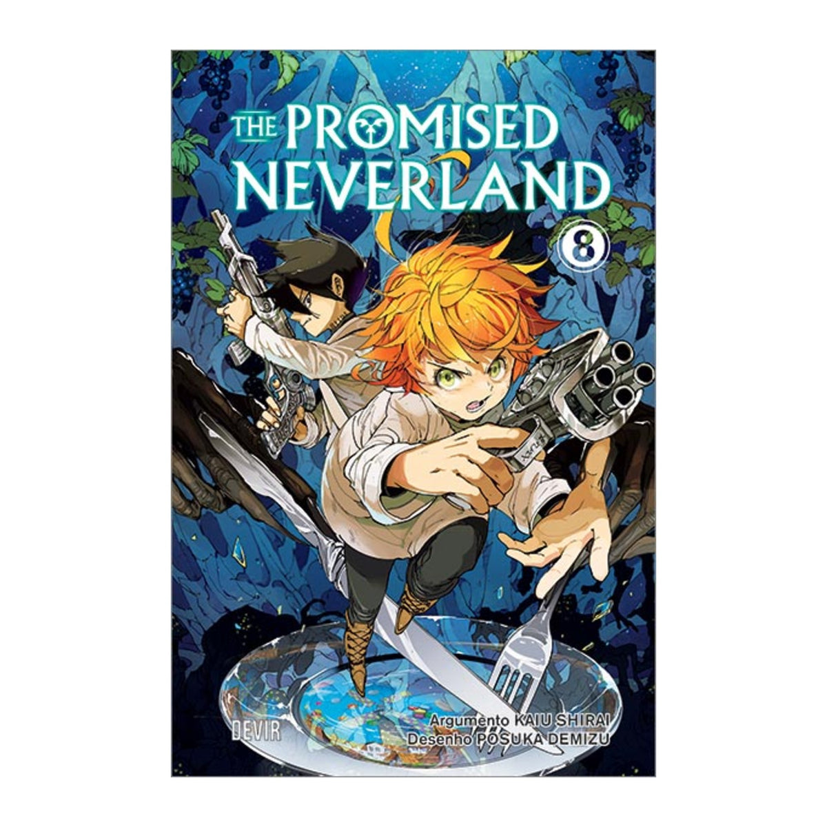 Capa do manga The Promised Neverland volume 08, edição em português