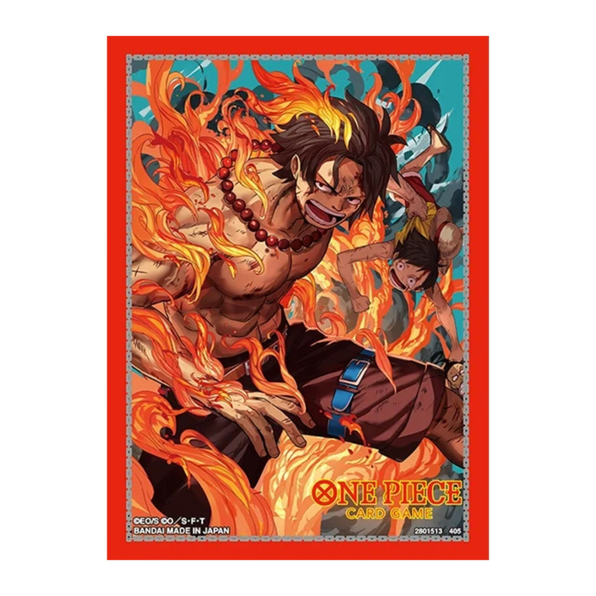 One Piece Card Game Official Sleeves TCG+ Store Edition Vol.5, arte Portgas D. Ace