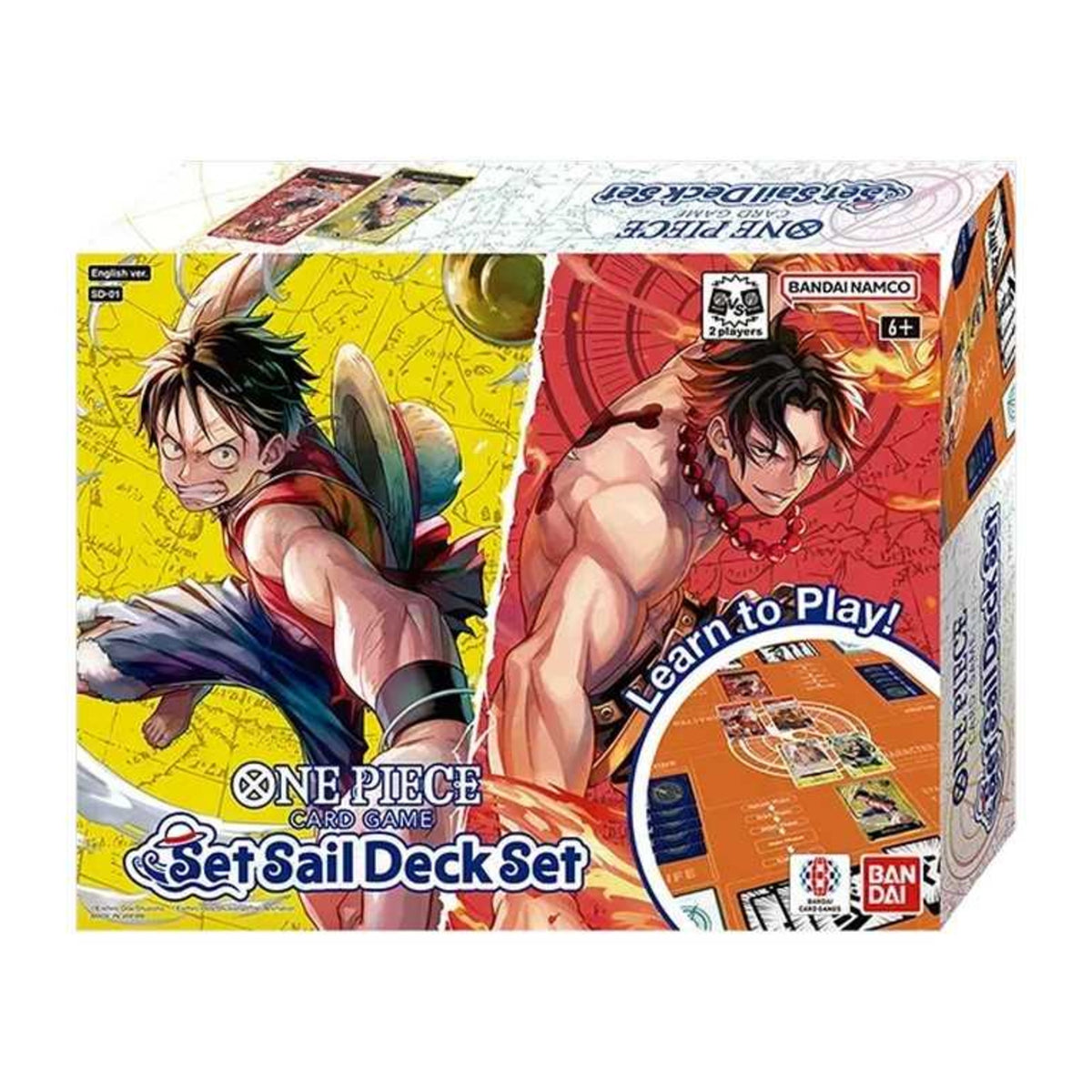 One Piece Card Game Set Sail Deck Set SD-01, caixa