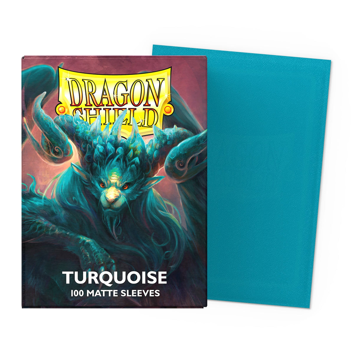Dragon Shield Matte Sleeves Standard (100), cor Atebeck Turquesa