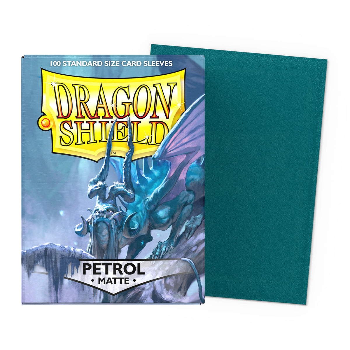 Dragon Shield Matte Sleeves Standard (100), cor Azul Petróleo