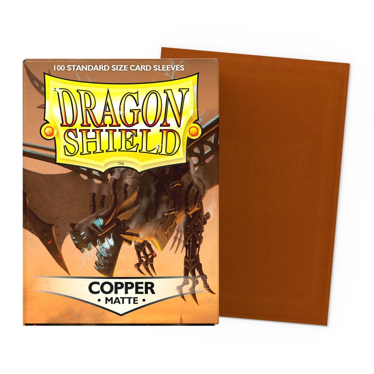 Dragon Shield Matte Sleeves Standard (100), cor Cobre