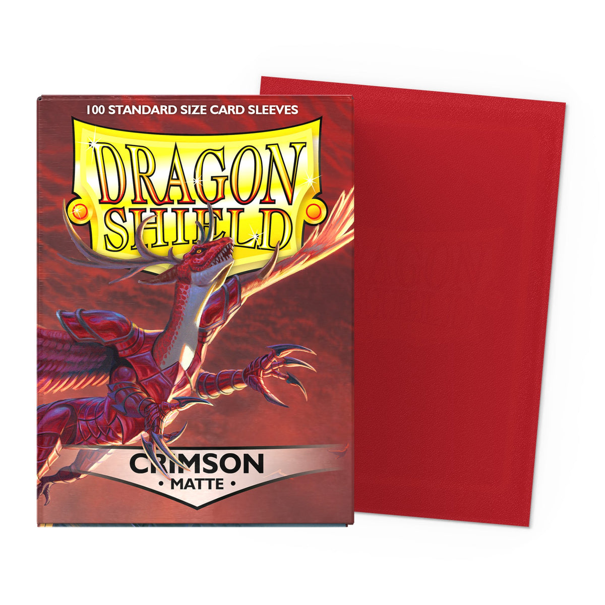 Dragon Shield Matte Sleeves Standard (100), cor Crimson