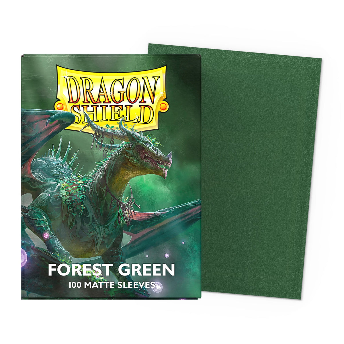 Dragon Shield Matte Sleeves Standard (100), cor Forest Green