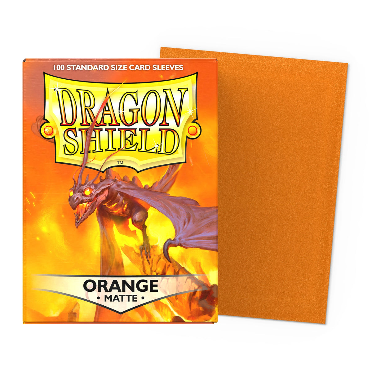 Dragon Shield Matte Sleeves Standard (100), cor Laranja