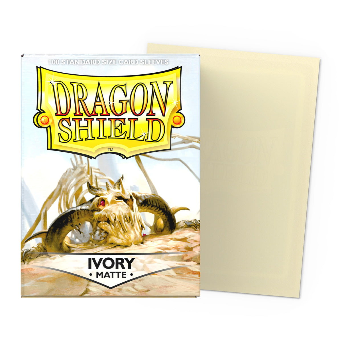 Dragon Shield Matte Sleeves Standard (100), cor Marfim