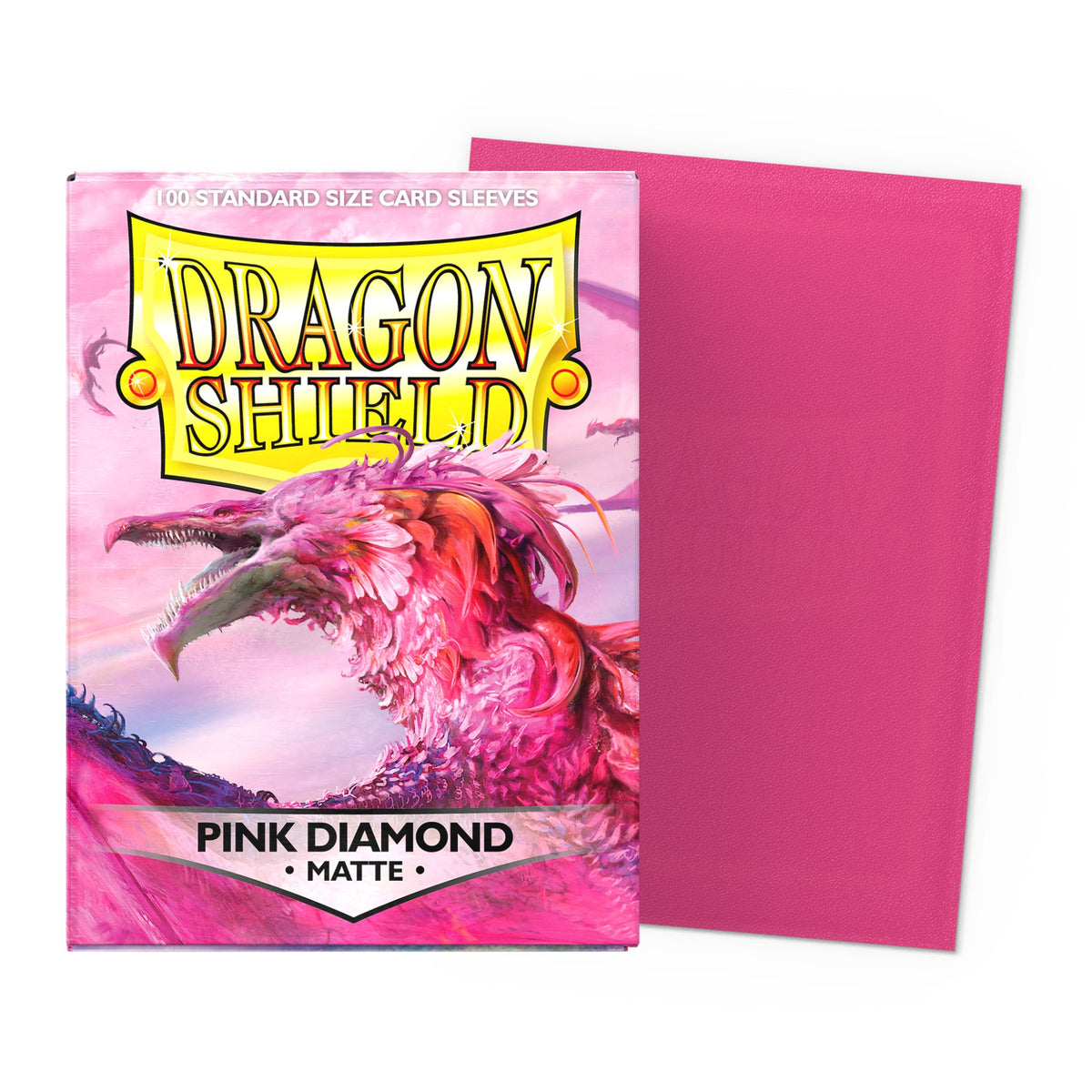 Dragon Shield Matte Sleeves Standard (100), cor Pink Diamond