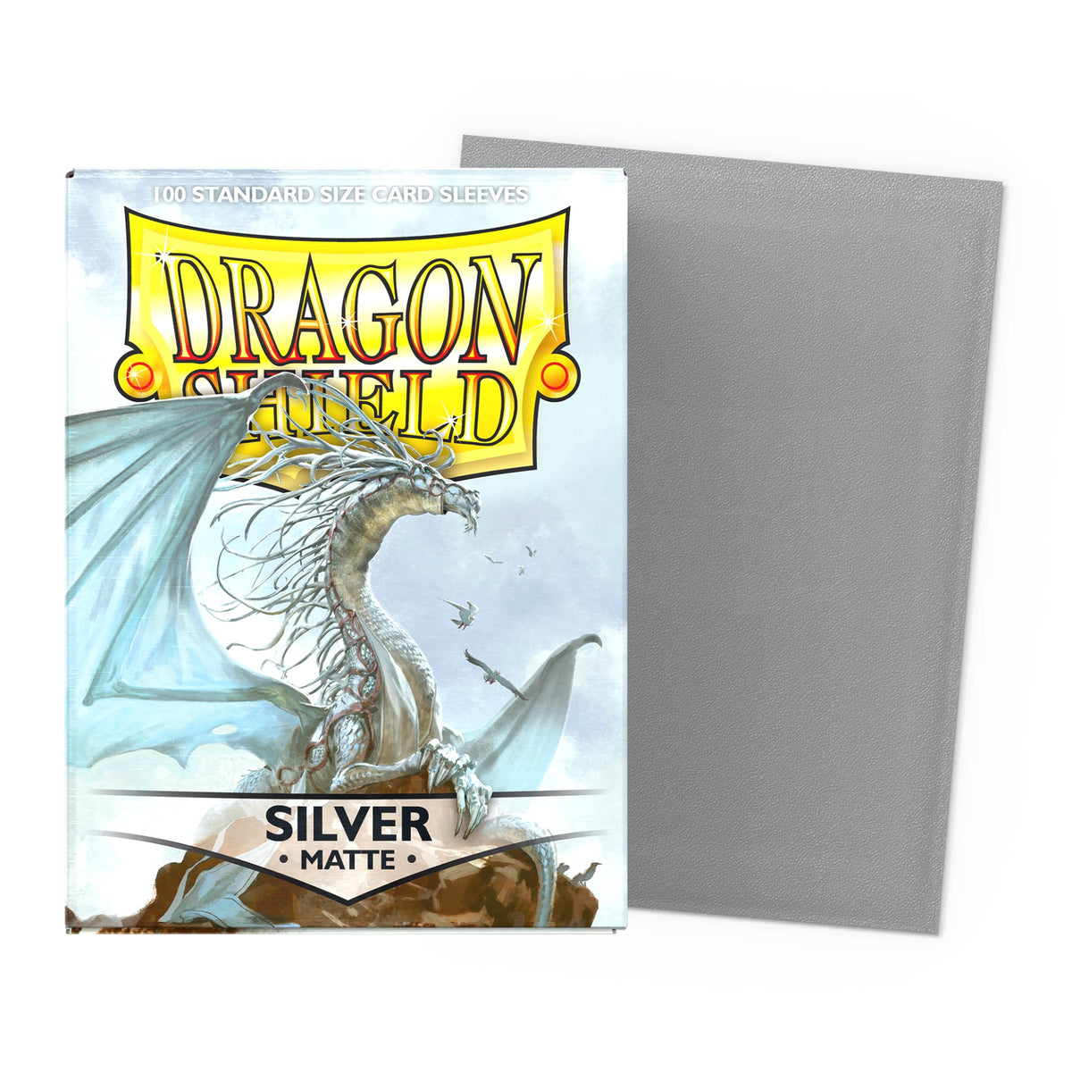 Dragon Shield Matte Sleeves Standard (100), cor Prateado