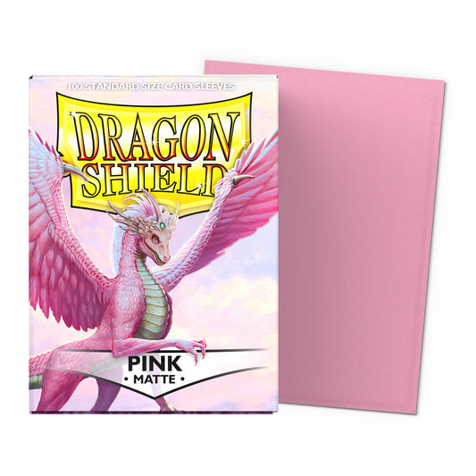 Dragon Shield Matte Sleeves Standard (100), cor Rosa