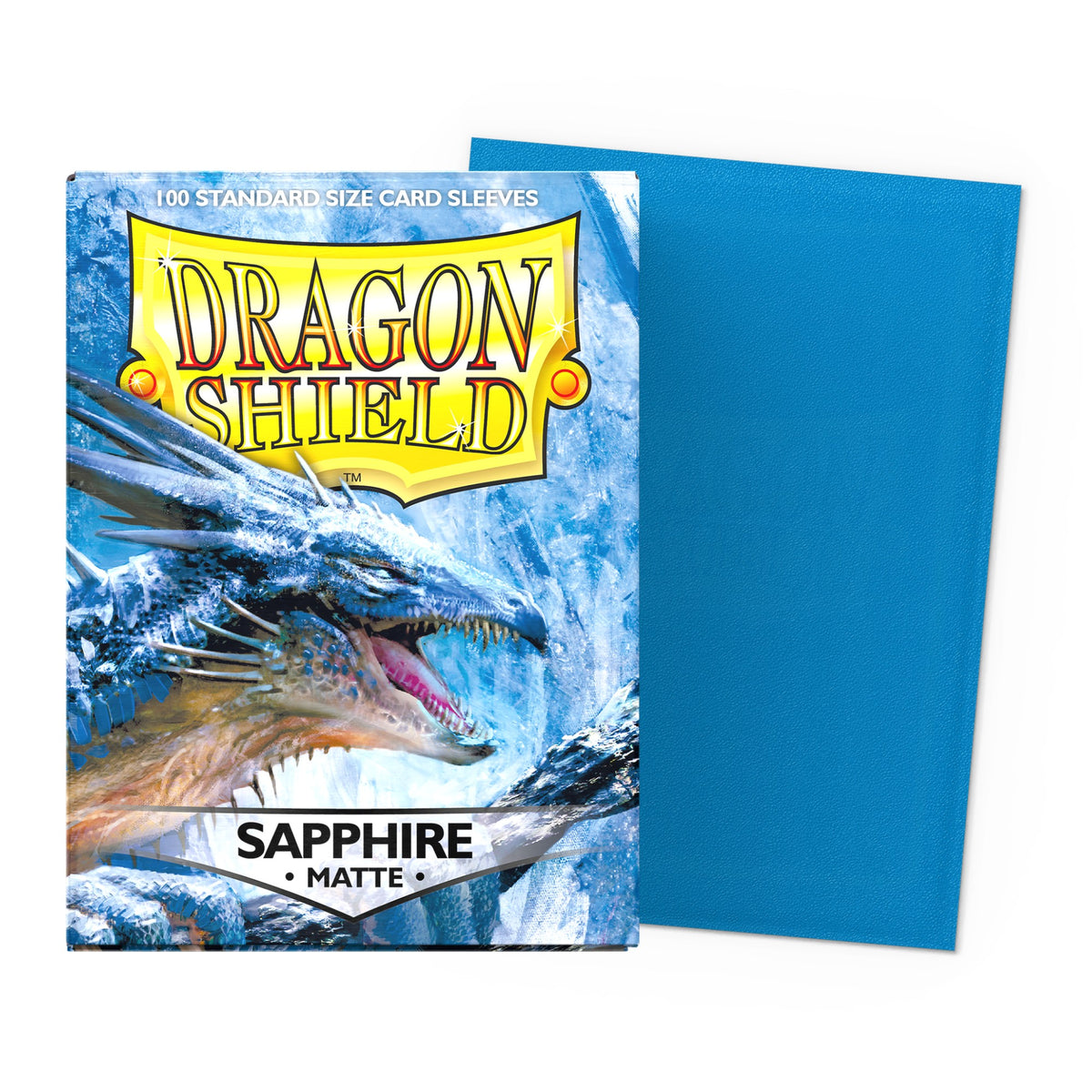 Dragon Shield Matte Sleeves Standard (100), cor Sapphire