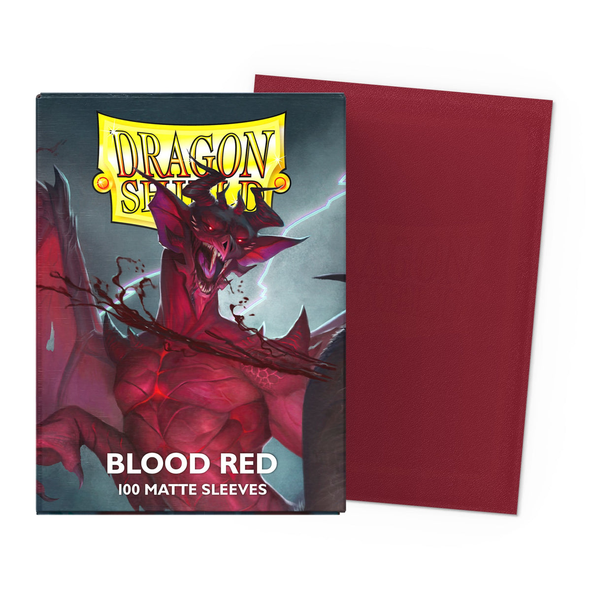 Dragon Shield Matte Sleeves Standard (100), cor Simurag Vermelho