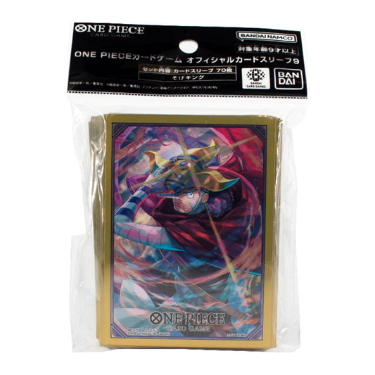 One Piece Card Game Official Sleeves Vol.9, design Sogeking, na embalagem