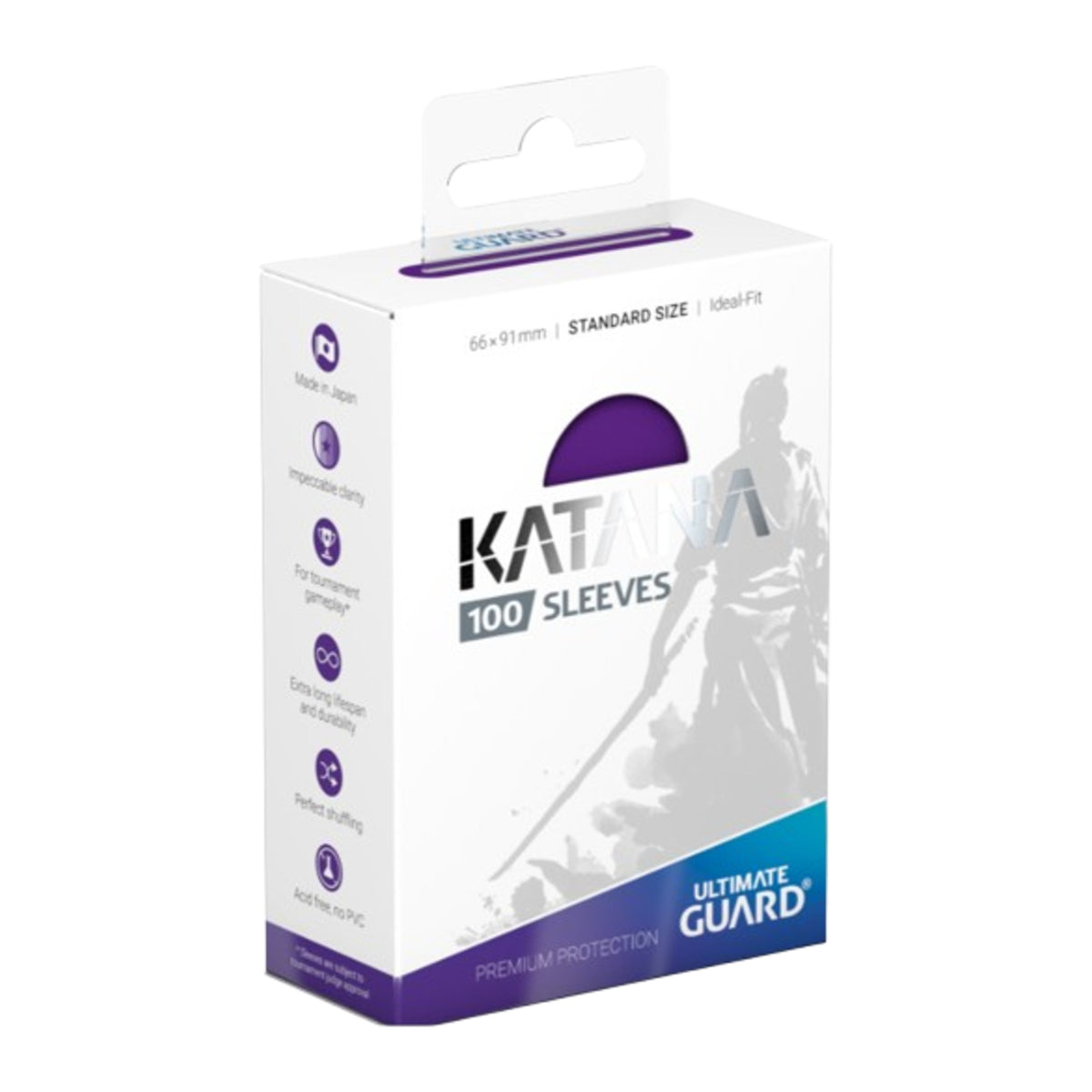 Ultimate Guard Katana Sleeves Standard Size (100), cor roxa