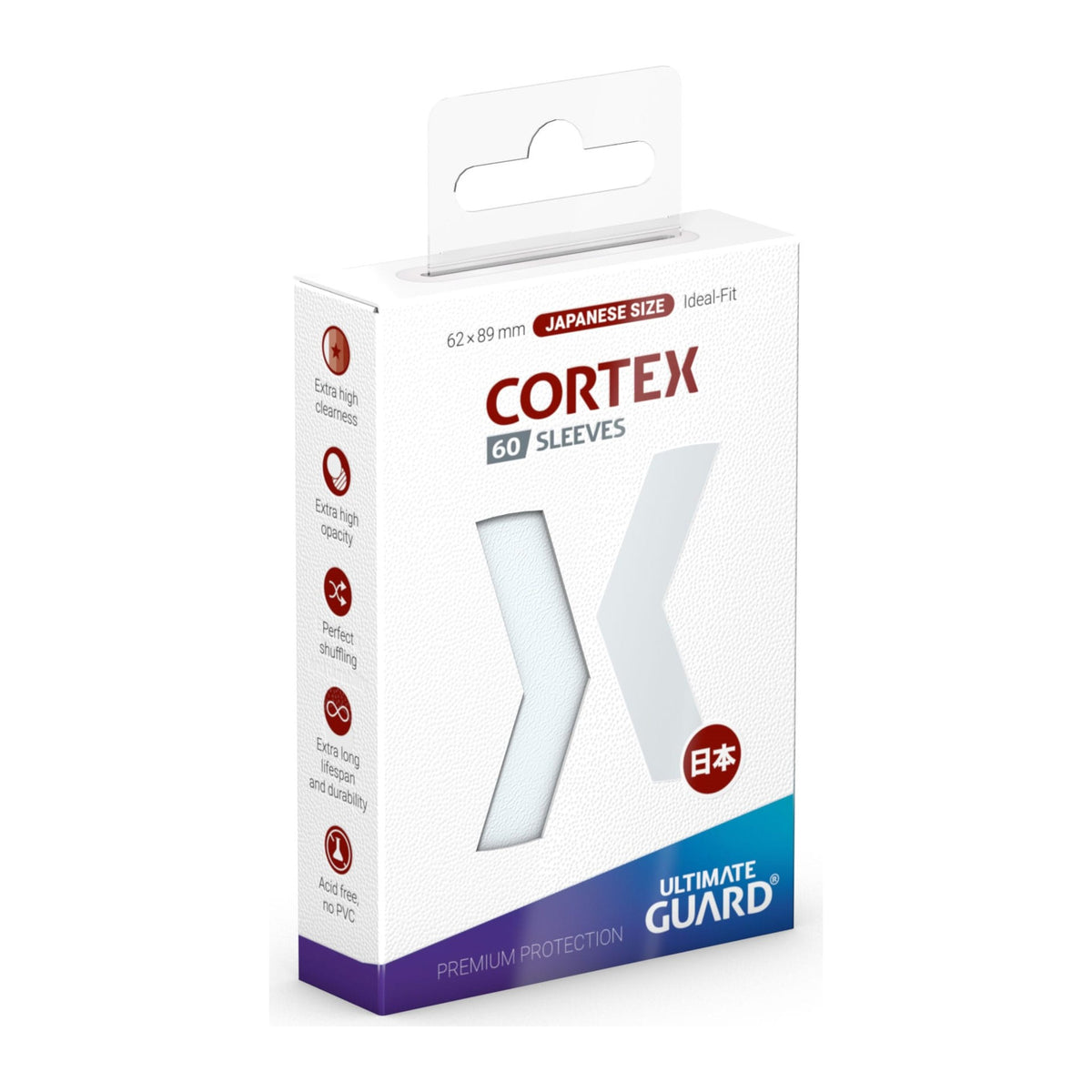 Ultimate Guard Cortex Sleeves Japanese Size Matte (60), cor transparente