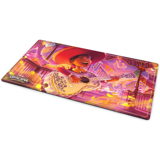 Playmat Disney Lorcana Miguel Rivera Promising Musician, vista em perspetiva